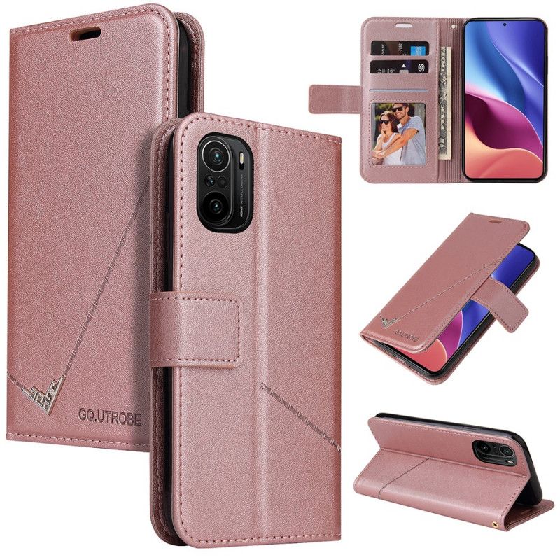 Etui Folio Xiaomi Mi 11i 5g / Poco F3 Sztuczna Skóra Gq.utrobe Etui Ochronne