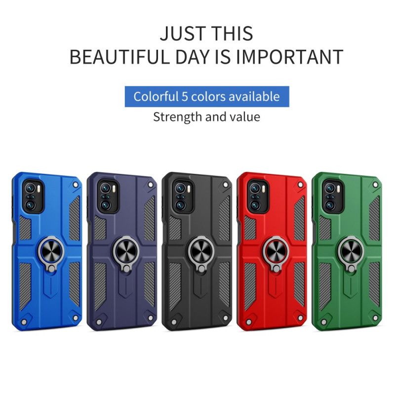 Etui Xiaomi Mi 11i 5g / Poco F3 Hybrydowy Z Pierścieniem Wsporczym