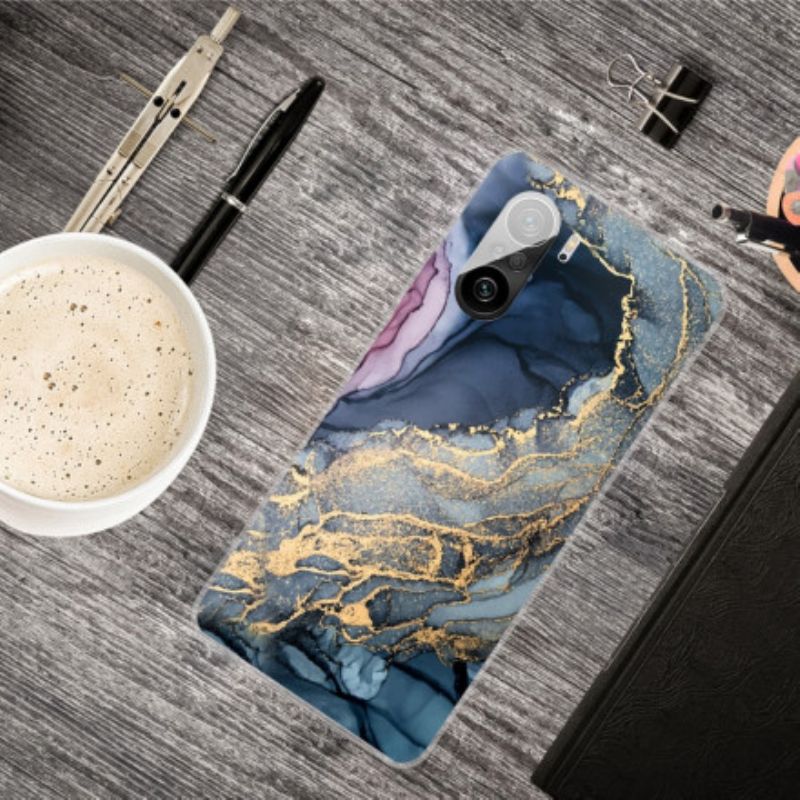 Etui Xiaomi Mi 11i 5g / Poco F3 Kolorowy Marmur