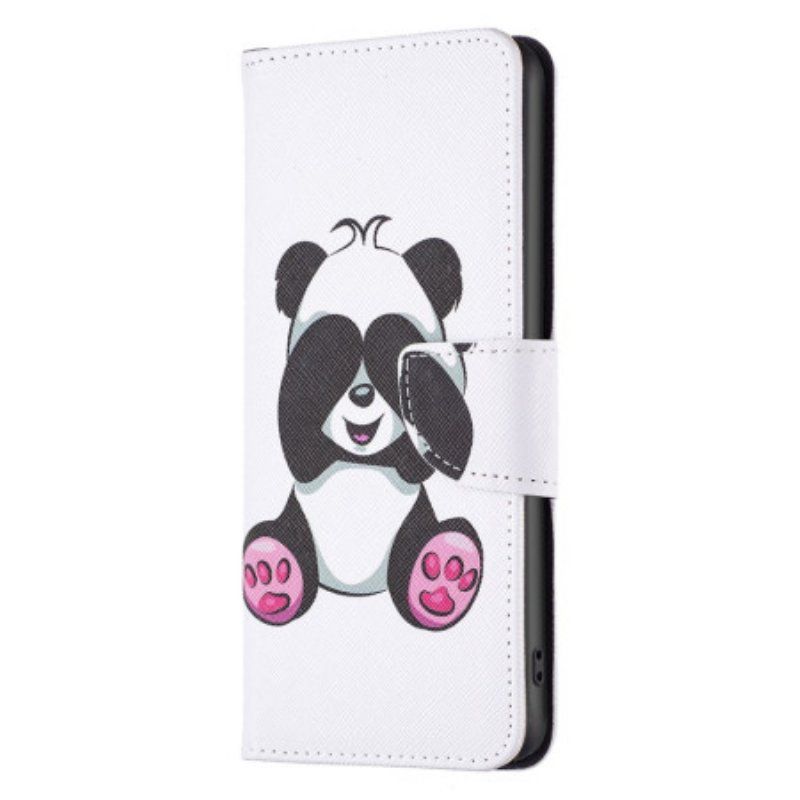 Etui Folio do Poco X5 5G Moja Panda