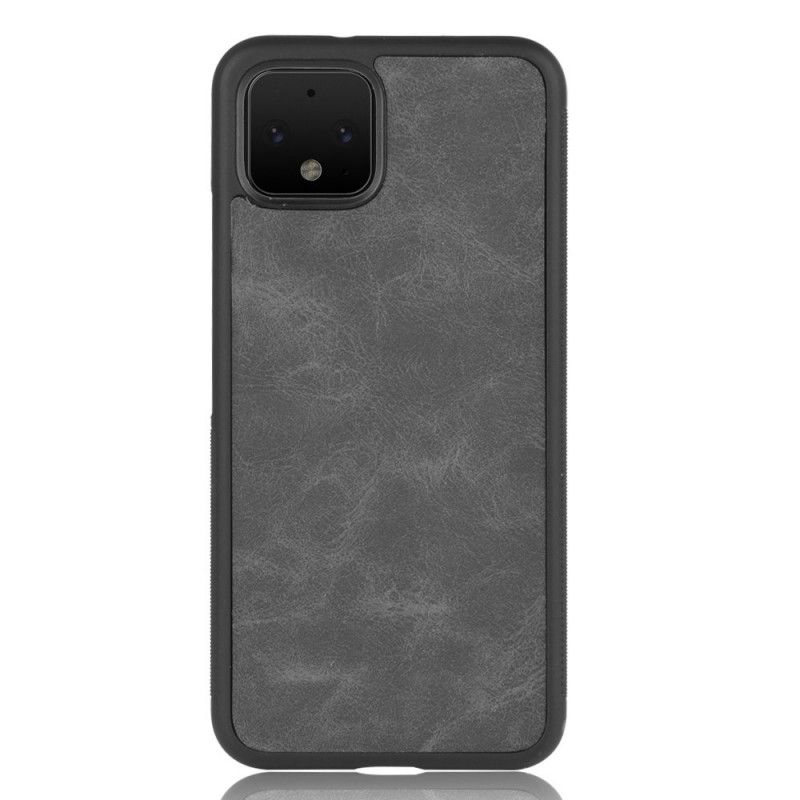 Etui Google Pixel 4 XL Brązowy Efekt Skóry W Stylu Vintage Etui Ochronne