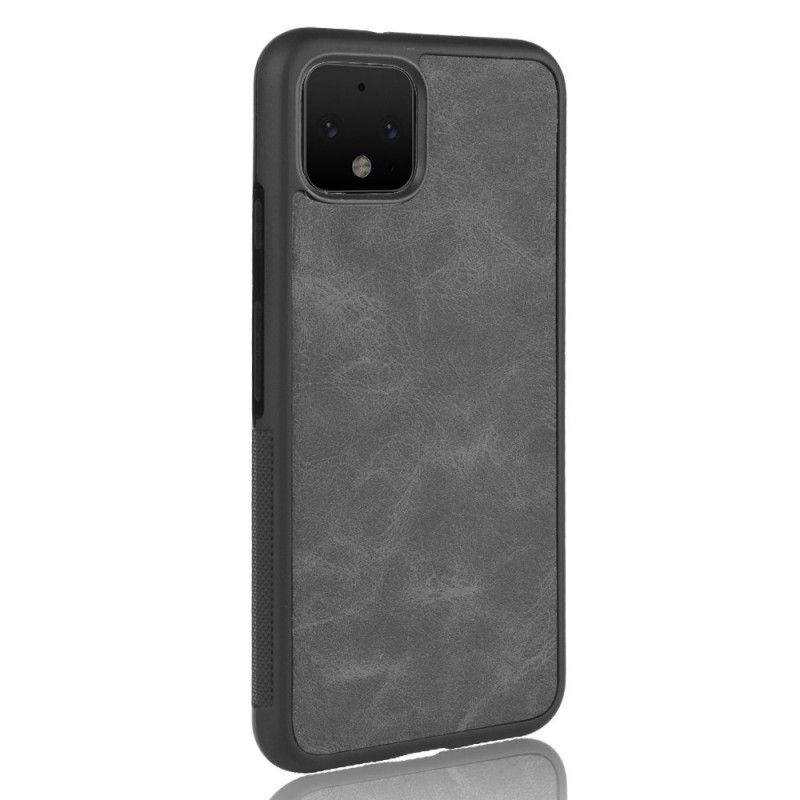 Etui Google Pixel 4 XL Brązowy Efekt Skóry W Stylu Vintage Etui Ochronne