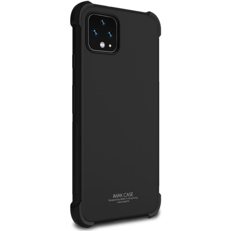 Etui Google Pixel 4 XL Szary Czarny Imak Jedwabisty Etui Ochronne