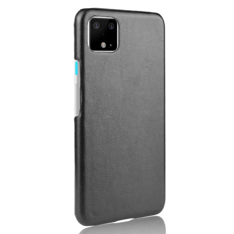 Futerały Google Pixel 4 XL Szary Czarny Etui na Telefon Efekt Skóry Liczi