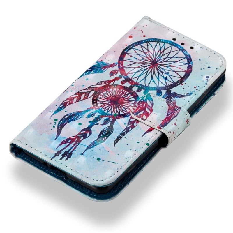 Etui Folio Sony Xperia XZ2 Compact 3D Kolorowy Łapacz Snów Etui Ochronne