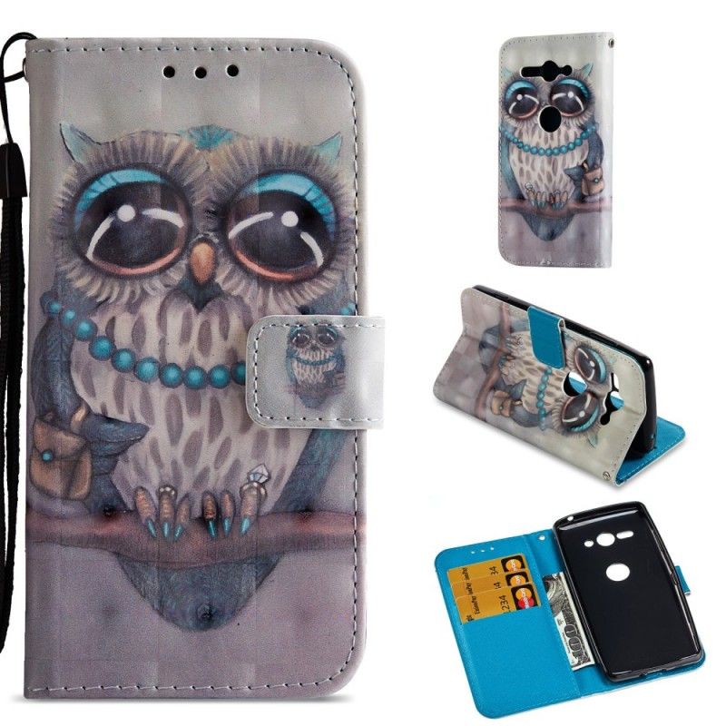 Etui Folio Sony Xperia XZ2 Compact Miss Sowa 3D Etui Ochronne