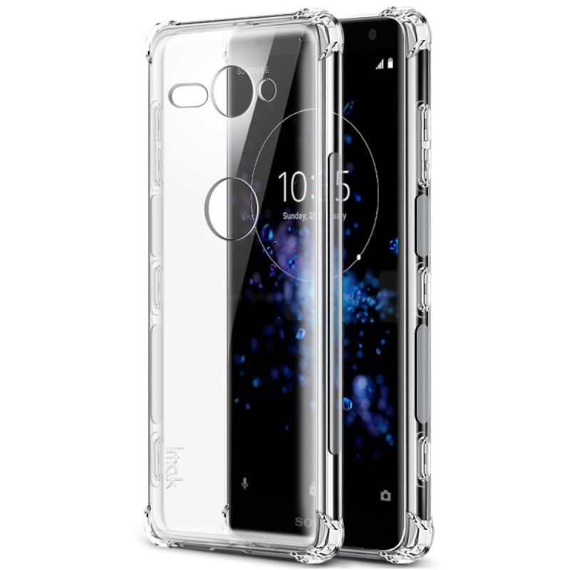 Etui Sony Xperia XZ2 Compact Przezroczysty Seria Jedwabna Etui Ochronne