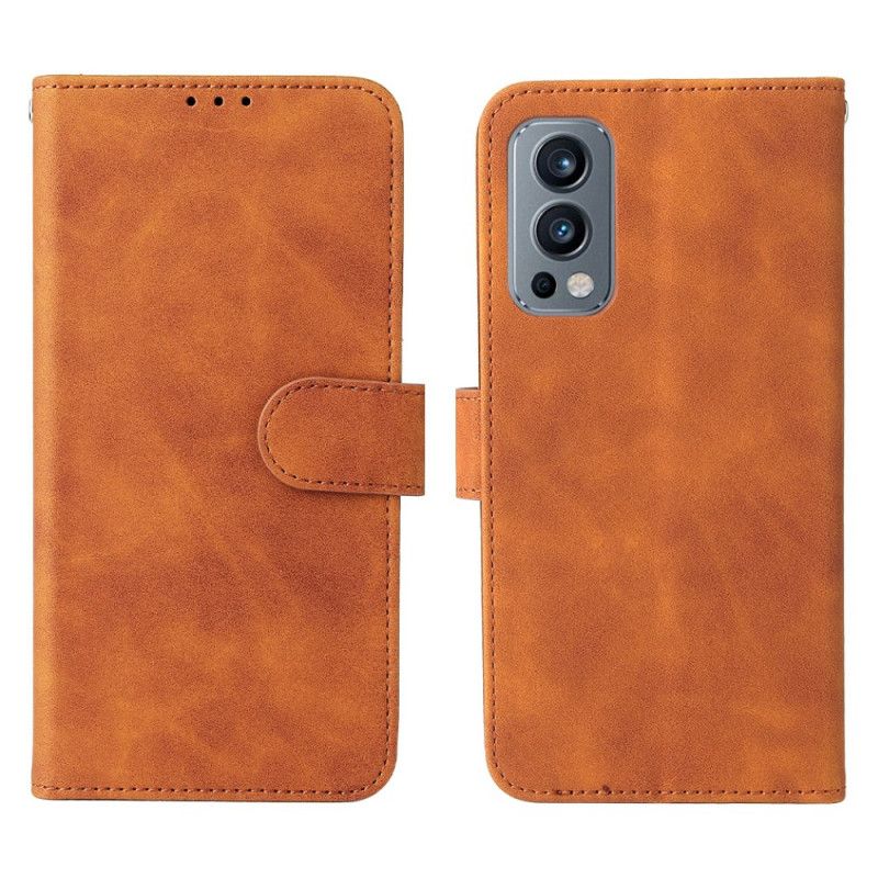 Etui Folio Do Oneplus Nord 2 5g Dotyk Skóry