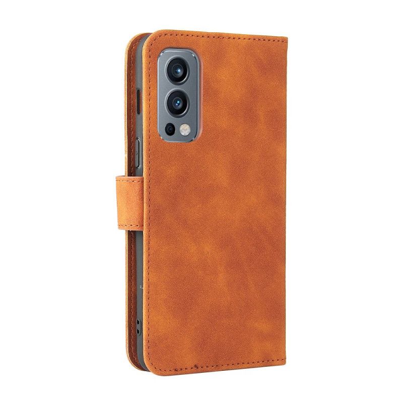 Etui Folio Do Oneplus Nord 2 5g Dotyk Skóry