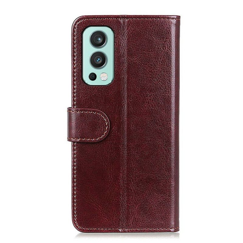 Etui Folio Do Oneplus Nord 2 5g Finezja Ze Sztucznej Skóry