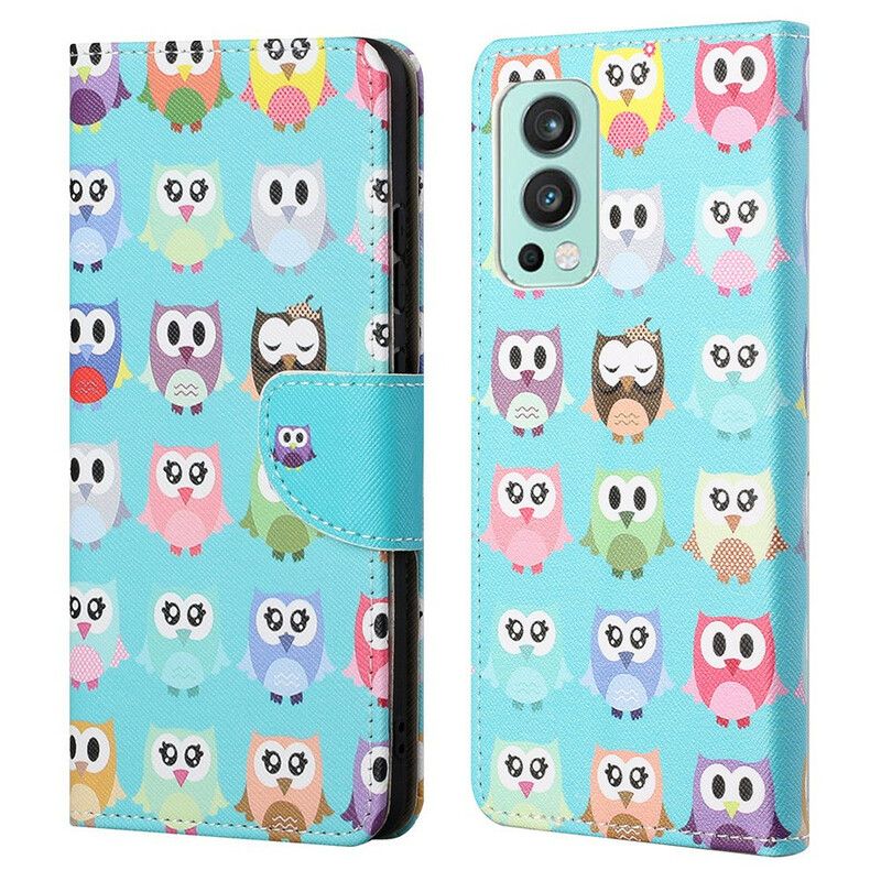 Etui Folio Do Oneplus Nord 2 5g Wiele Sów