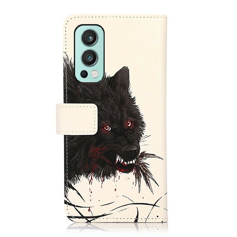 Etui Folio Oneplus Nord 2 5g Głodny Wilk