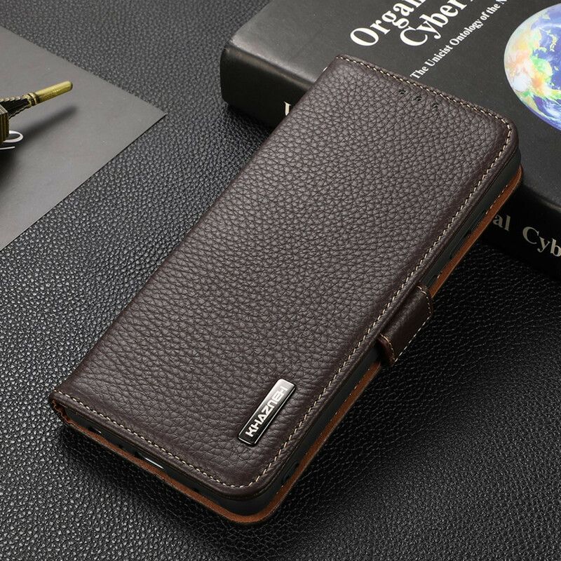 Etui Folio Oneplus Nord 2 5g Khazneh Lychee Leather