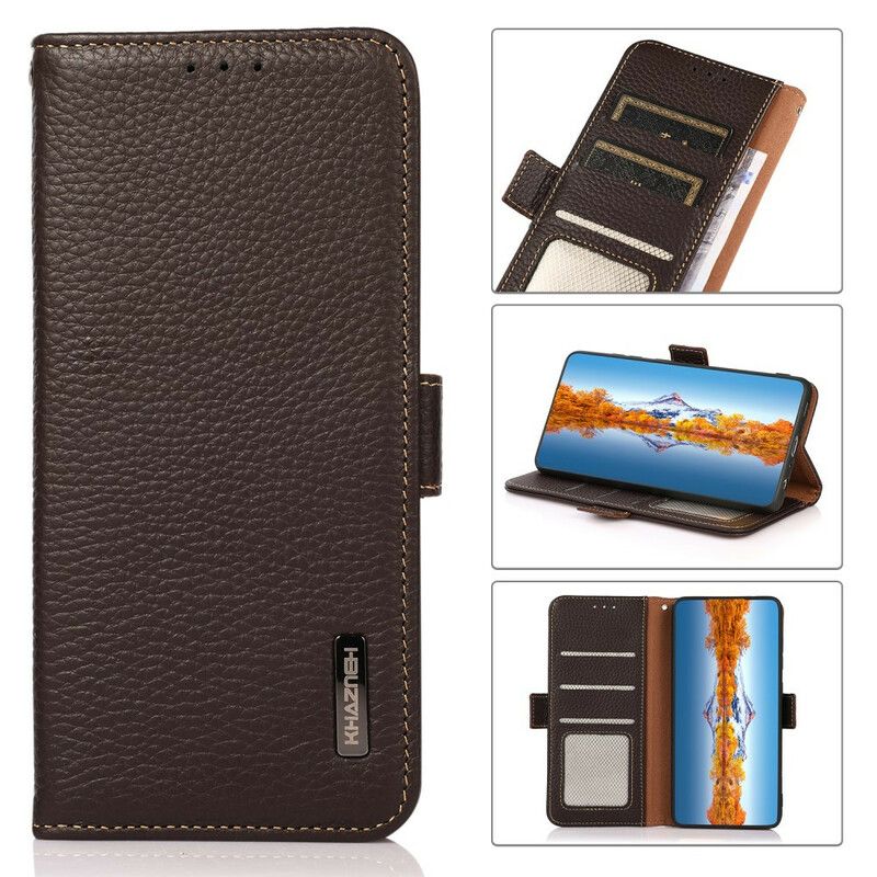 Etui Folio Oneplus Nord 2 5g Khazneh Lychee Leather