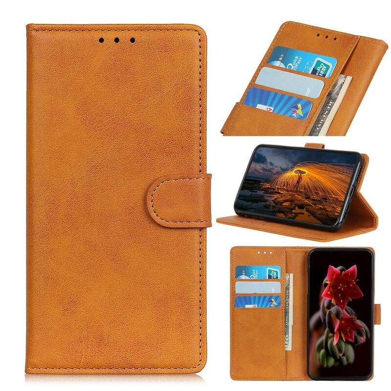 Etui Folio Oneplus Nord 2 5g Matowy Efekt Skóry Retro Etui Ochronne