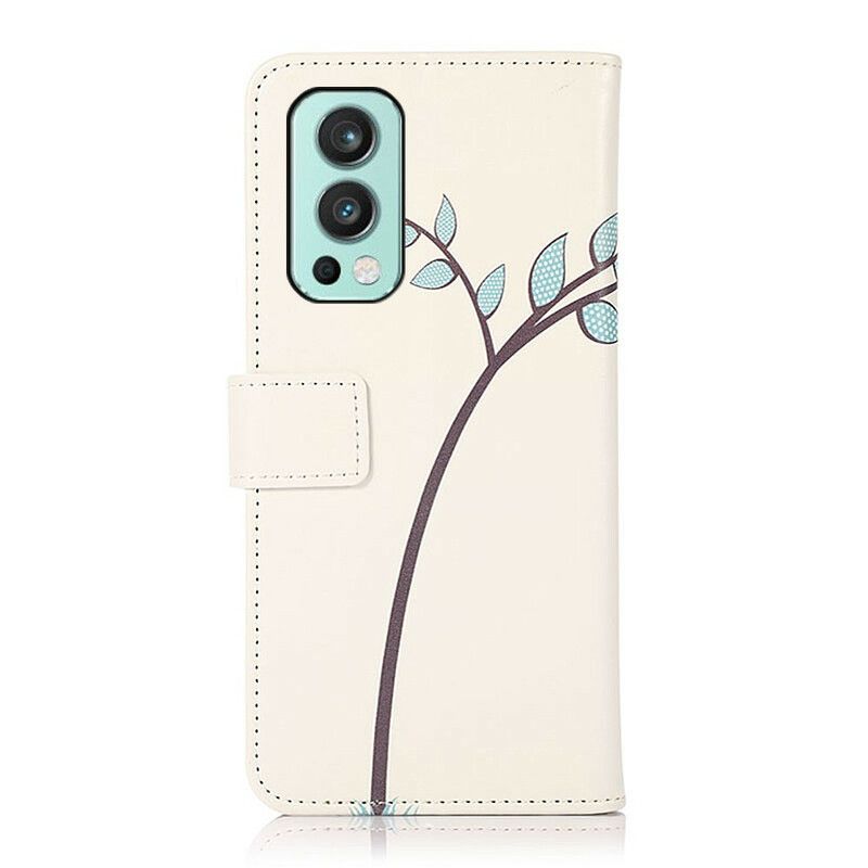 Etui Folio Oneplus Nord 2 5g Para Sów Na Drzewie