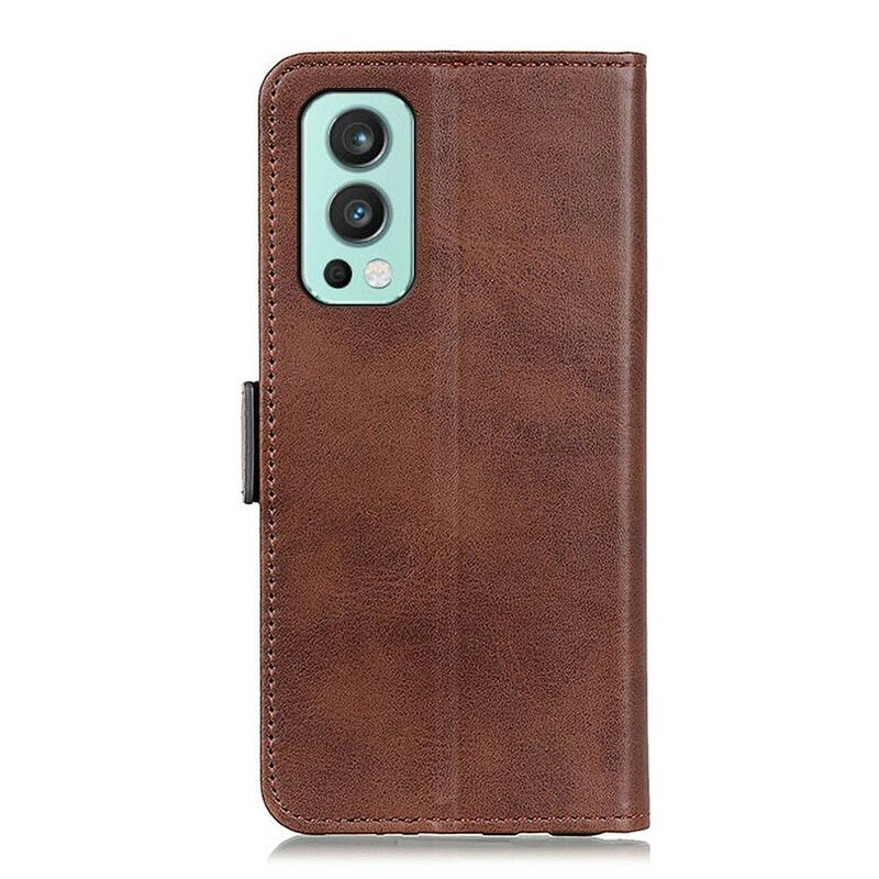 Etui Folio Oneplus Nord 2 5g Podwójna Klapa