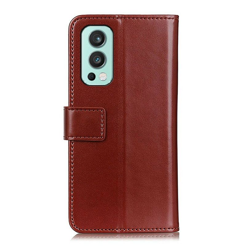 Etui Folio Oneplus Nord 2 5g Pojedynczy Trójkolorowy Efekt Skóry Etui Ochronne