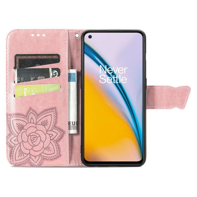 Etui Folio Oneplus Nord 2 5g Pół Motyle Etui Ochronne