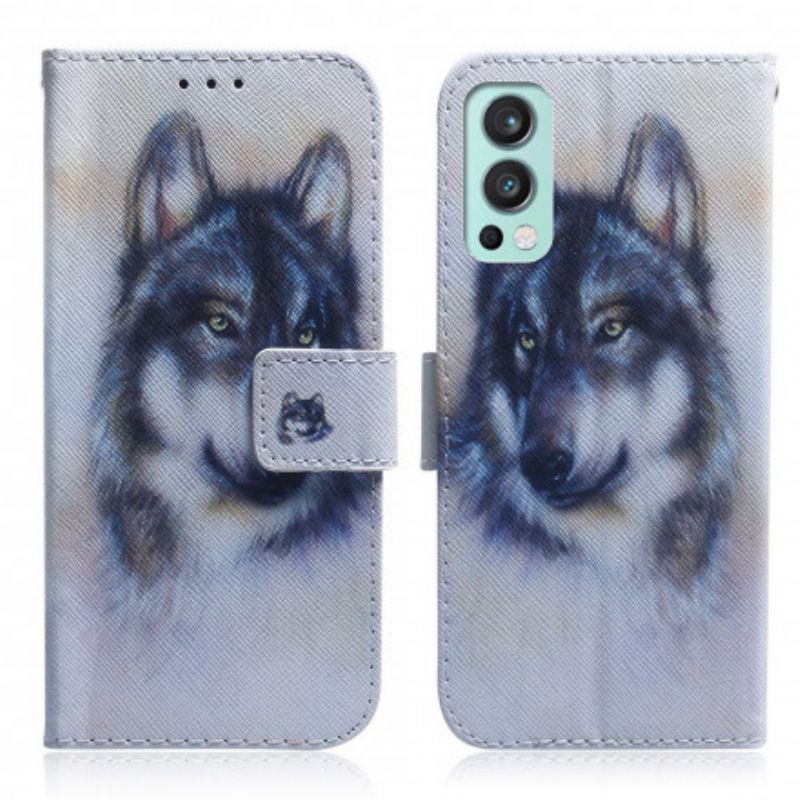 Etui Folio Oneplus Nord 2 5g Psi Wygląd Etui Ochronne