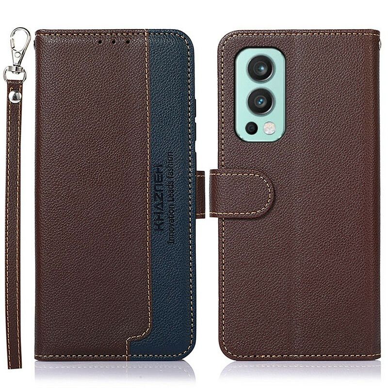 Etui Folio Oneplus Nord 2 5g Styl Litchi Rfid Khazneh