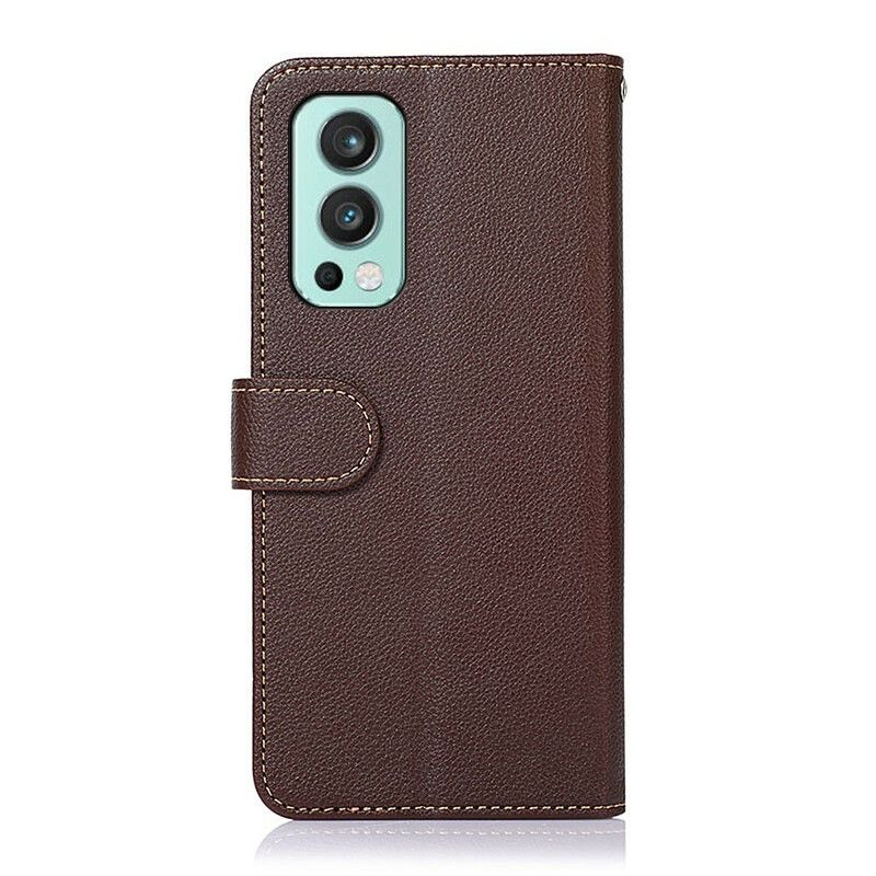 Etui Folio Oneplus Nord 2 5g Styl Litchi Rfid Khazneh