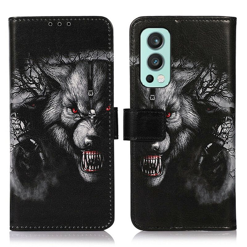 Etui Folio Oneplus Nord 2 5g Wilkołak Etui Ochronne