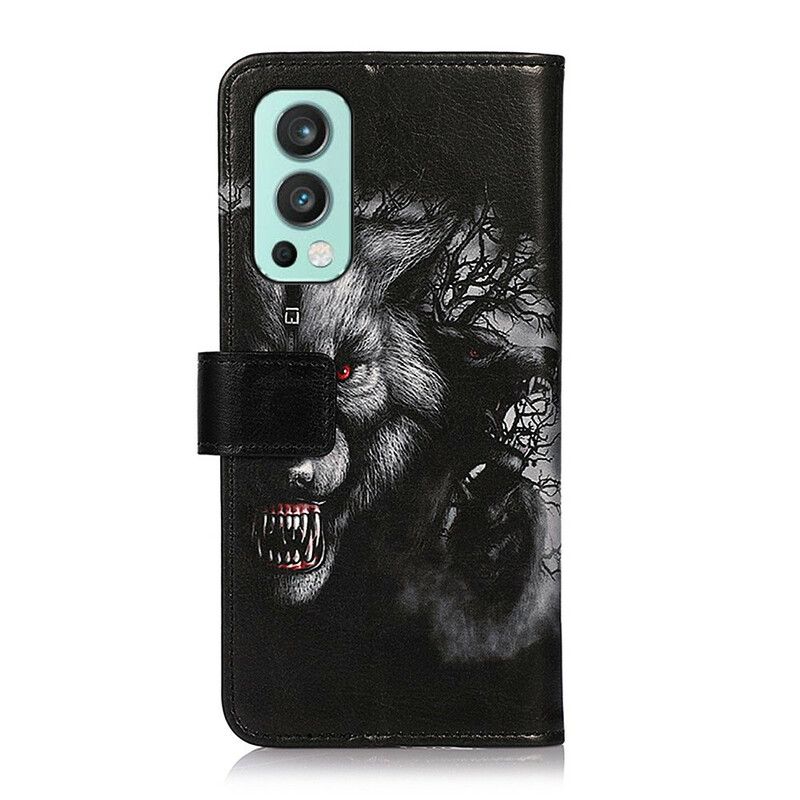 Etui Folio Oneplus Nord 2 5g Wilkołak Etui Ochronne