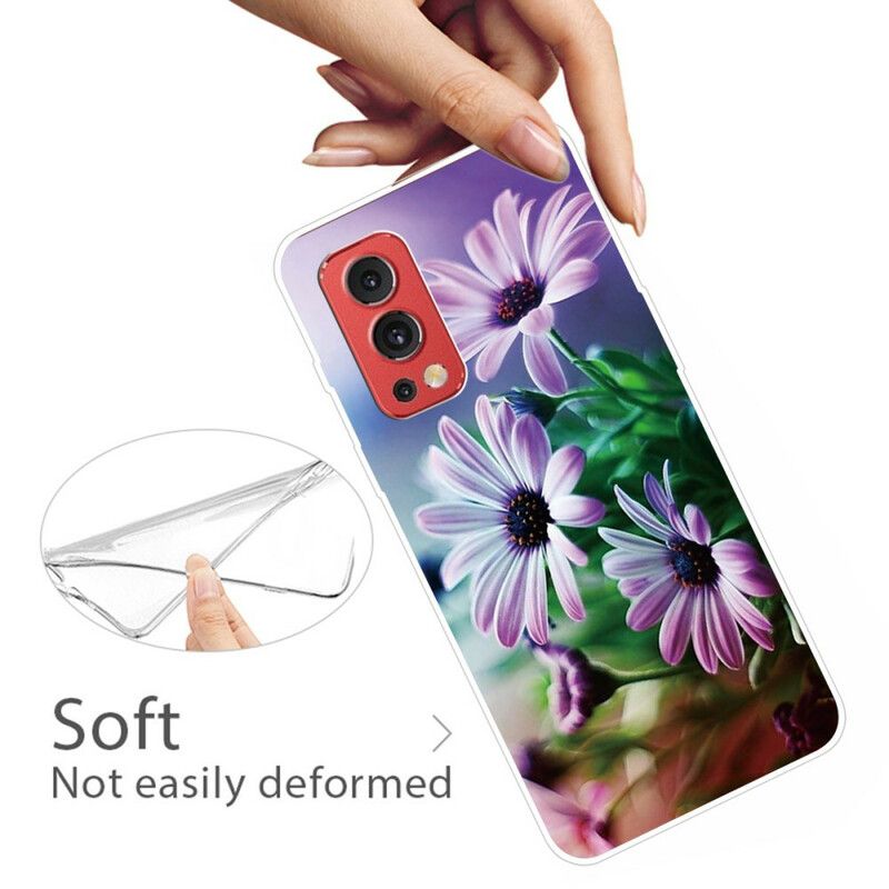 Etui Oneplus Nord 2 5g Realistyczne Kwiaty