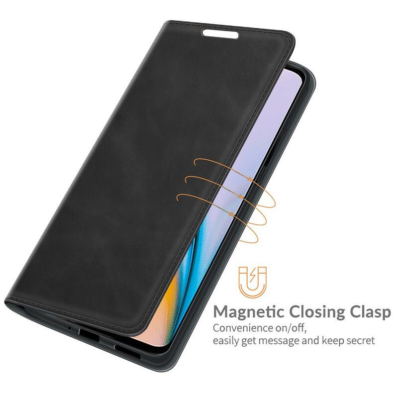 Flip Kotelot Oneplus Nord 2 5g Dotyk Skóry Etui Ochronne