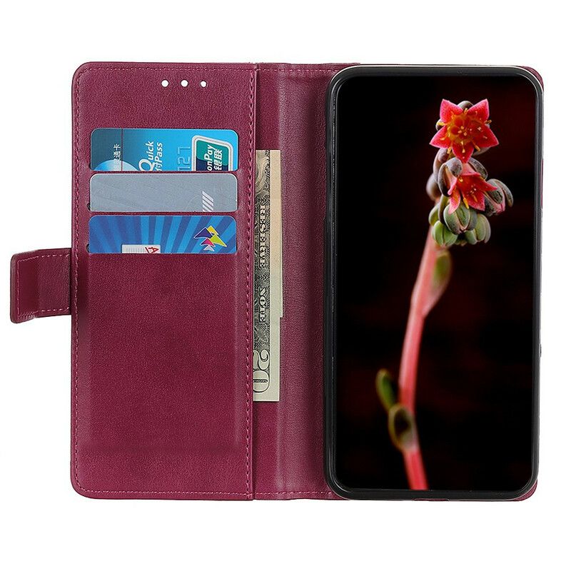 Flip Kotelot Oneplus Nord 2 5g Klasyczna Dzielona Skóra Liczi Etui Ochronne