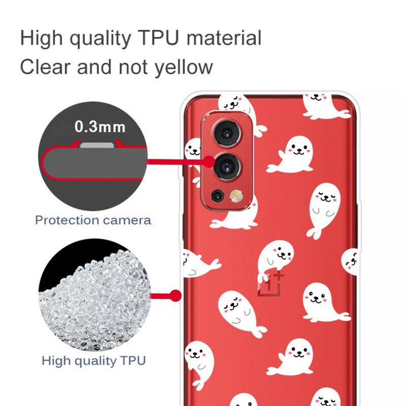 Futerały Oneplus Nord 2 5g Etui Na Telefon Transparente Lwy Morskie Zabawa