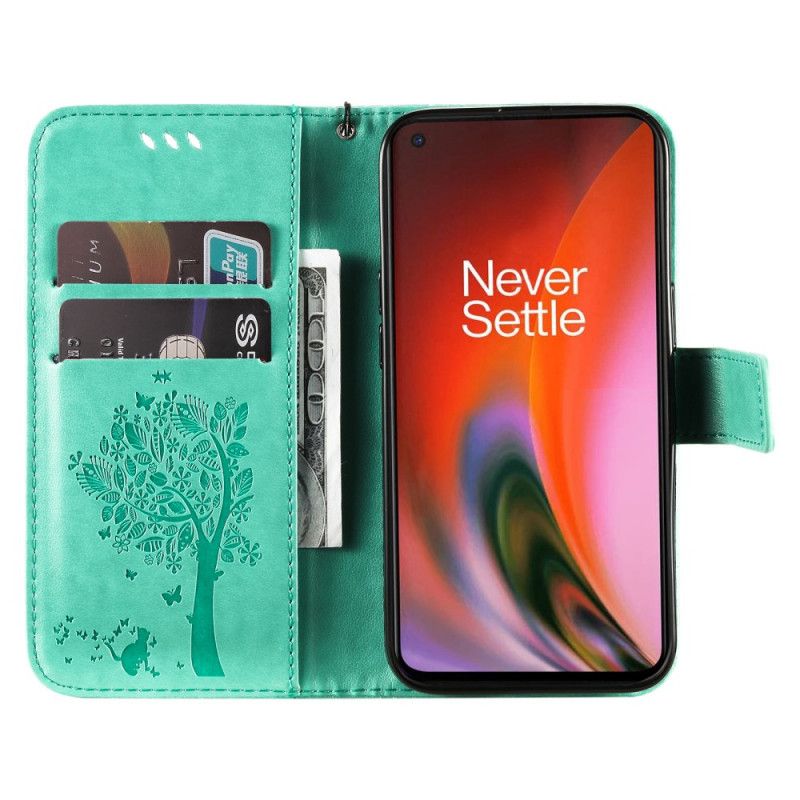 Obudowa Oneplus Nord 2 5g Etui Na Telefon Drzewo I Stringi Kot