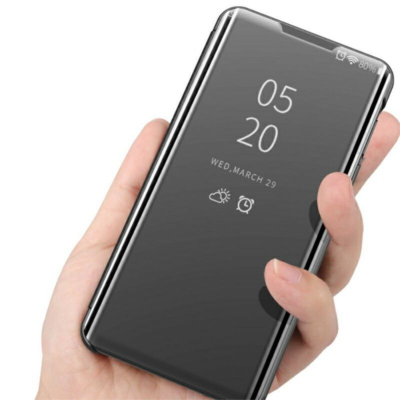 Wyświetl Okładkę Oneplus Nord 2 5g Lustro I Sztuczna Skóra