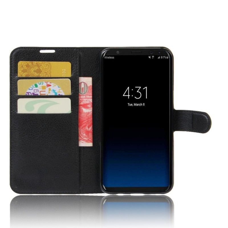 Etui Folio Samsung Galaxy S8 Biały Czarny Klasyczny