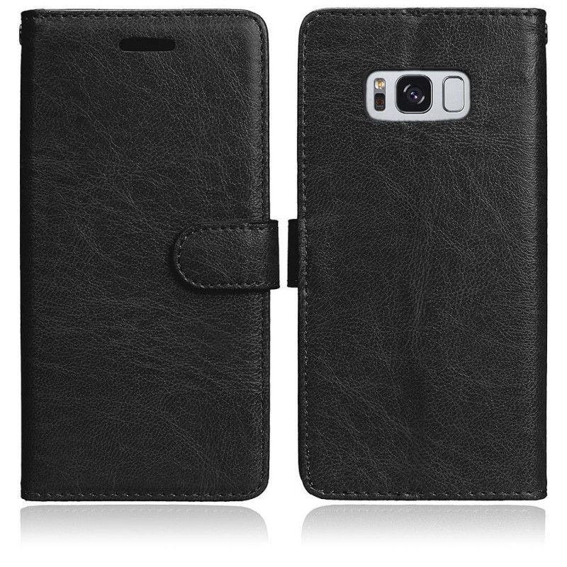 Etui Folio Samsung Galaxy S8 Czerwony Czarny Styl Portfela Z Uchwytem Na Zdjęcie Etui Ochronne