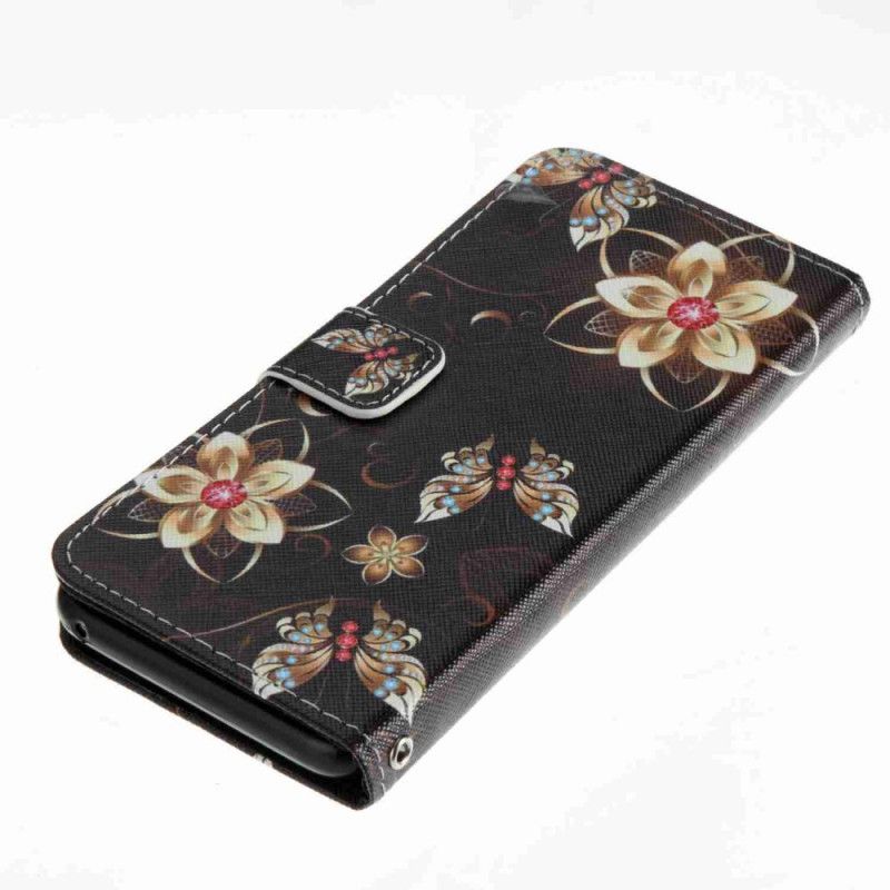 Etui Folio Samsung Galaxy S8 Motyle Na Czarnym Tle Etui Ochronne