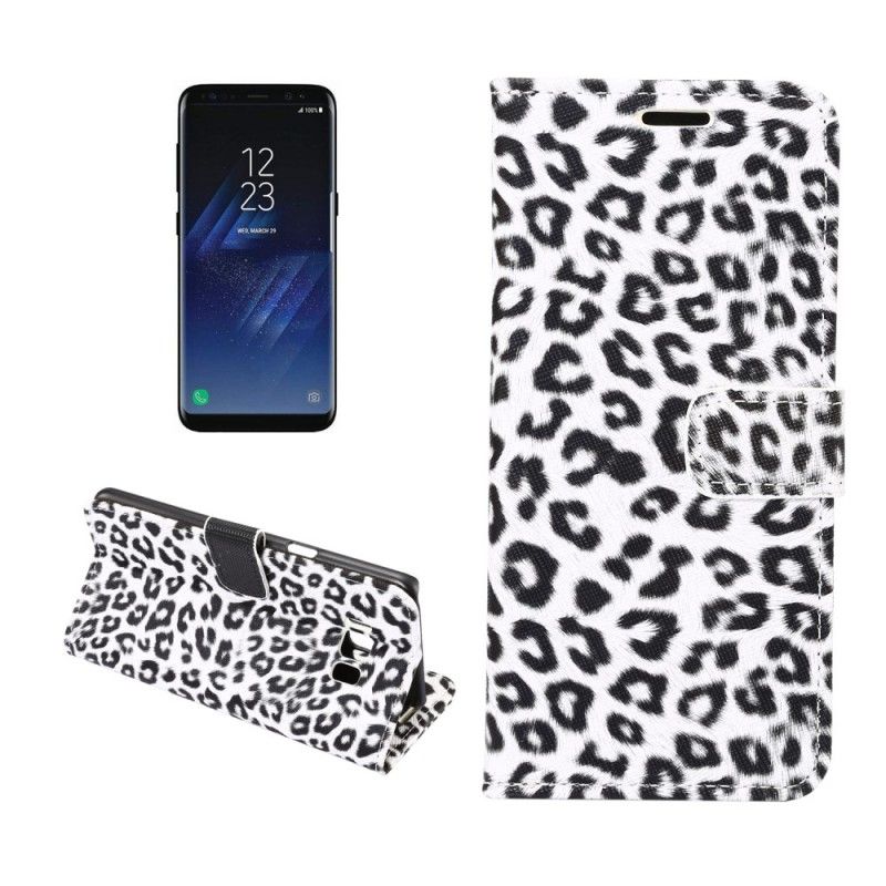 Etui Folio Samsung Galaxy S8 Szary Lampart Etui Ochronne