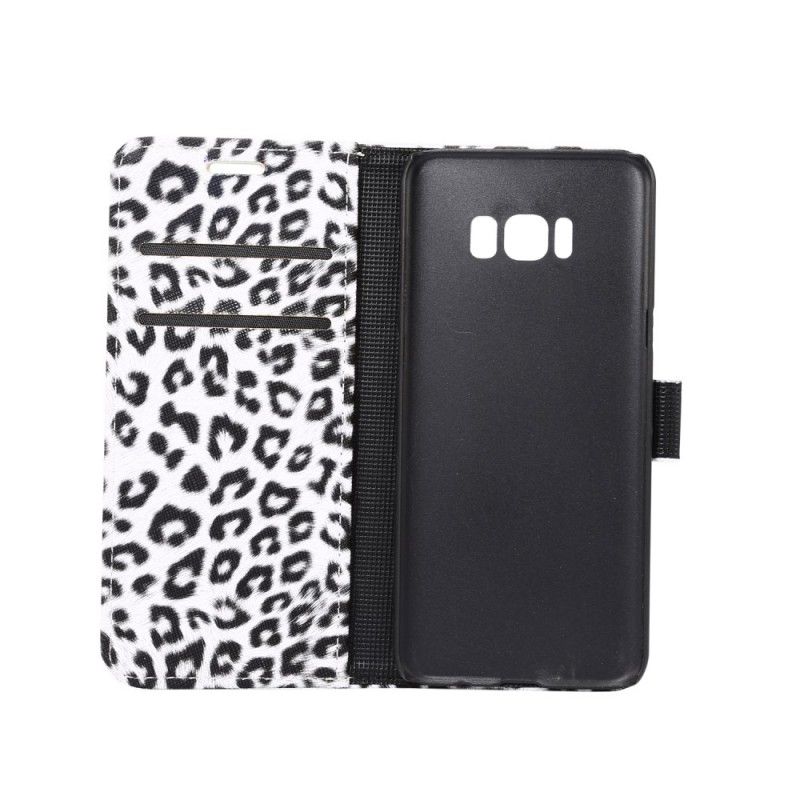 Etui Folio Samsung Galaxy S8 Szary Lampart Etui Ochronne