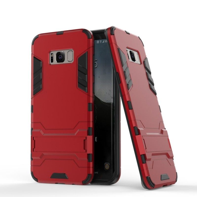 Etui Samsung Galaxy S8 Czerwony Szary Ultra Odporny