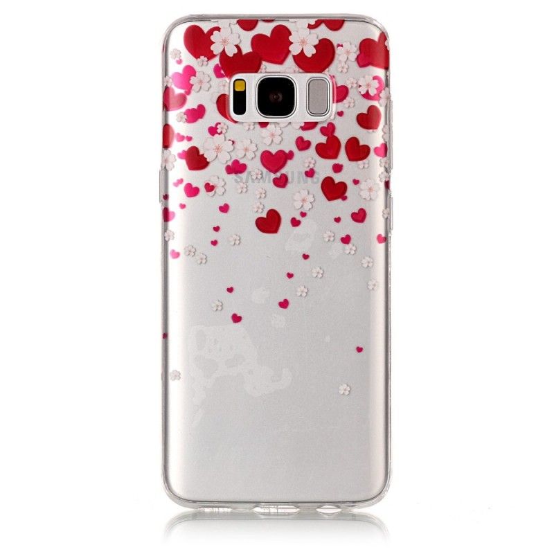 Etui Samsung Galaxy S8 Deszcz Serc