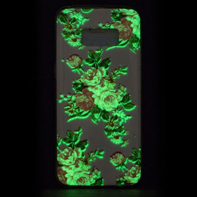 Etui Samsung Galaxy S8 Fluorescencyjne Kwiaty Wolności Etui Ochronne