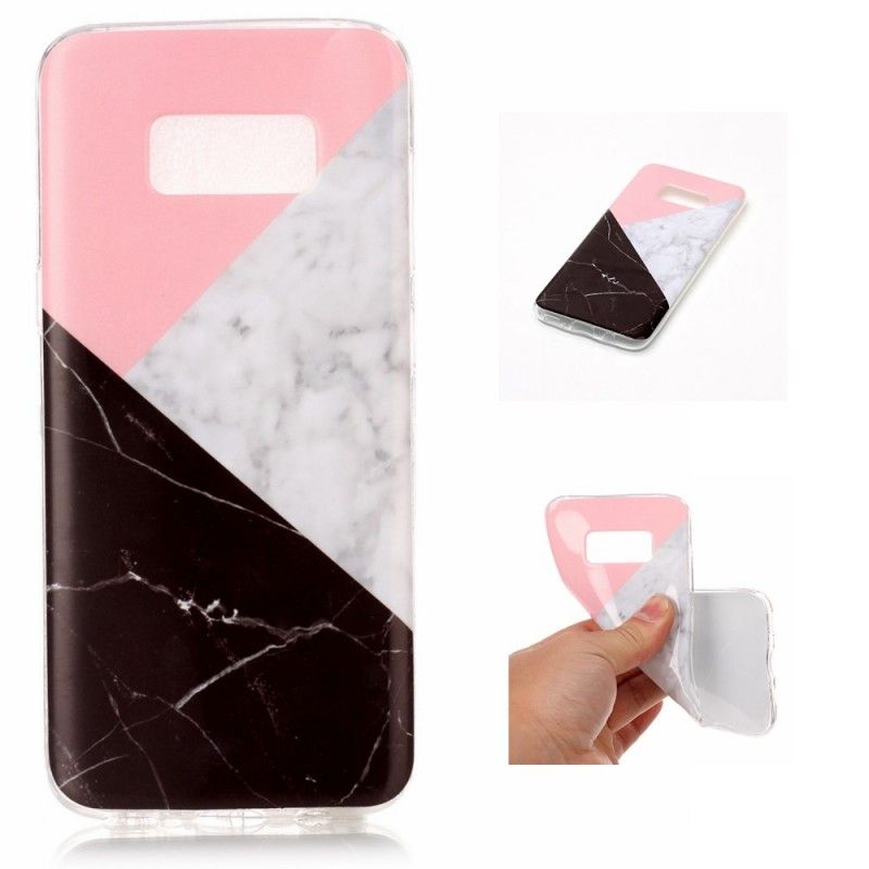 Etui Samsung Galaxy S8 Geometryczny Efekt Marmuru