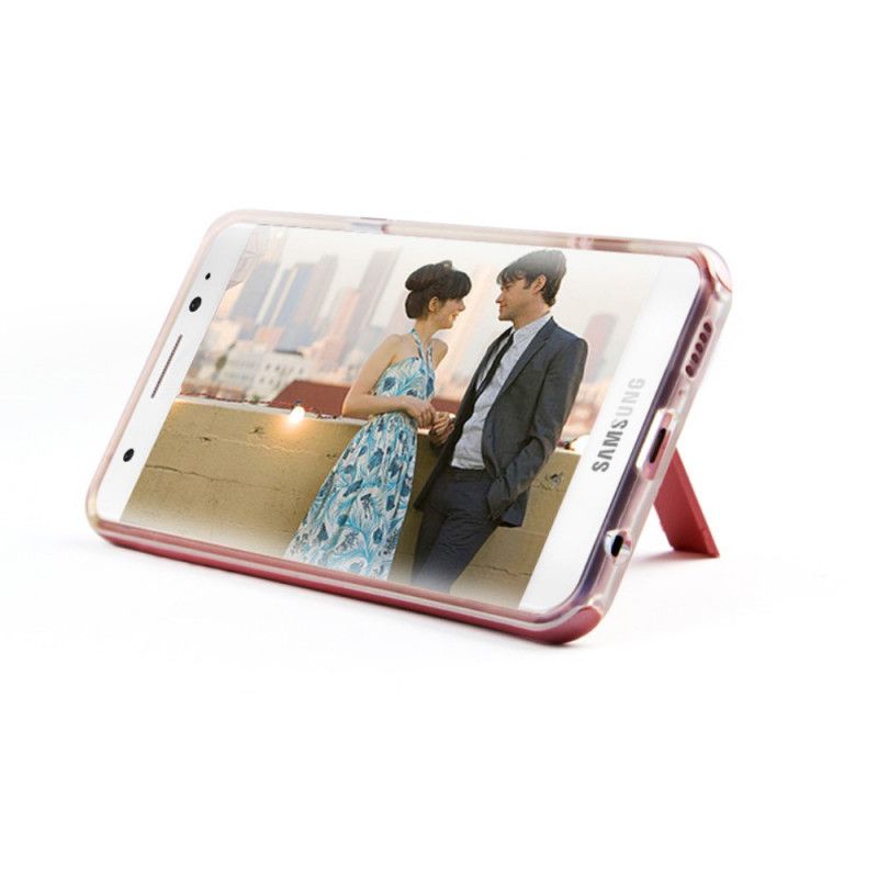 Etui Samsung Galaxy S8 Granatowy Czarny Język Wspierający Elegancja Etui Ochronne