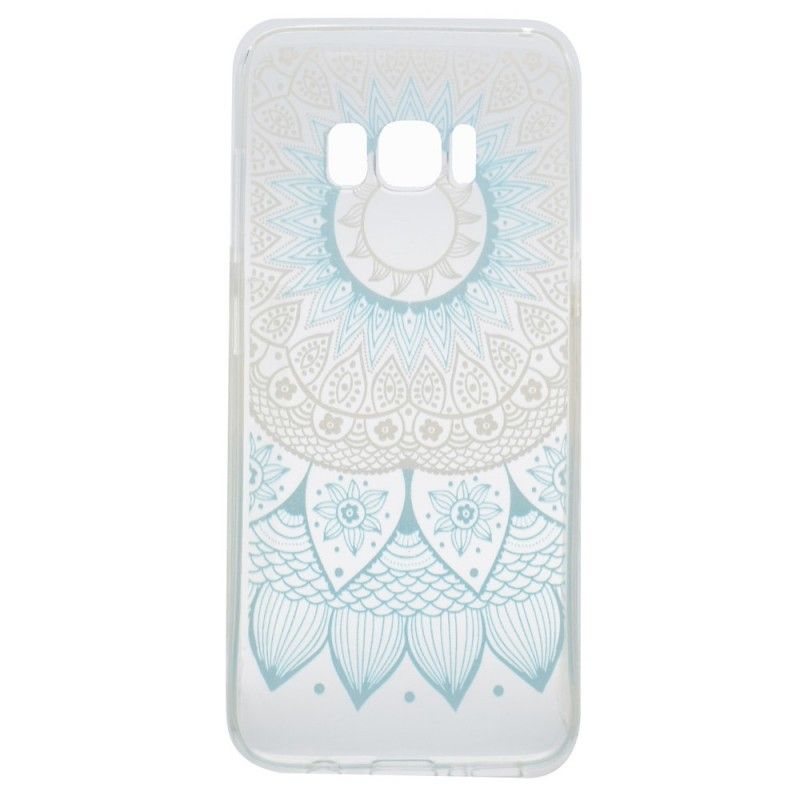 Etui Samsung Galaxy S8 Różowy Przezroczysta Kolorowa Mandala Etui Ochronne