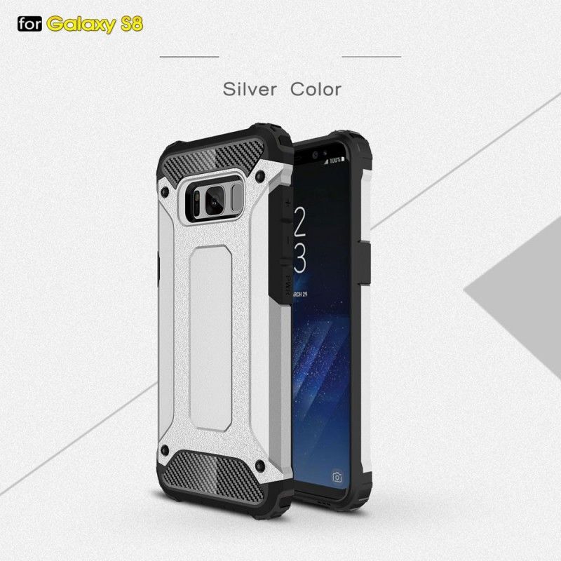 Etui Samsung Galaxy S8 Szary Czarny Ocalały