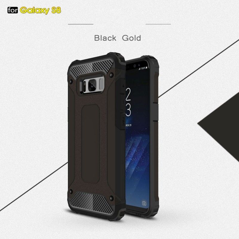 Etui Samsung Galaxy S8 Szary Czarny Ocalały