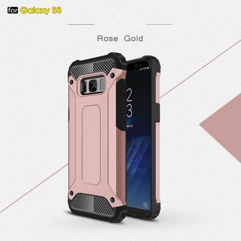 Etui Samsung Galaxy S8 Szary Czarny Ocalały