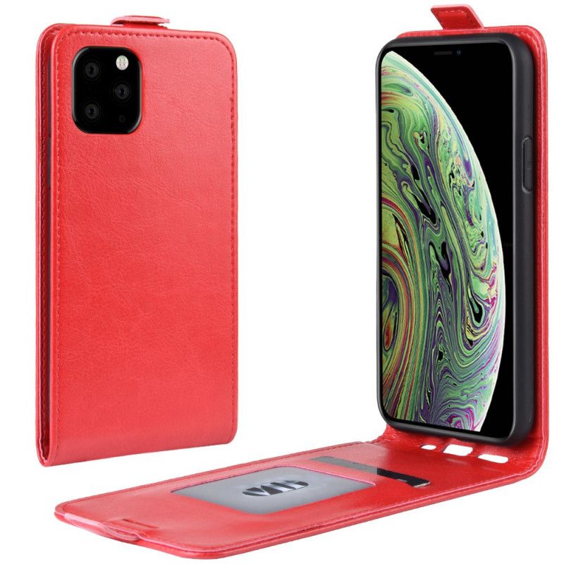 Etui Folio iPhone 11 Pro Biały Czarny Składanie W Stylu Retro Etui Ochronne