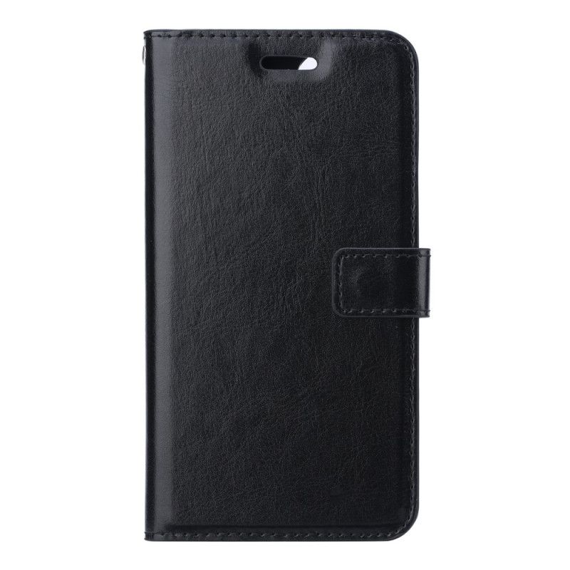 Etui Folio iPhone 11 Pro Czarny Imitacja Skóry Pierwszej Klasy